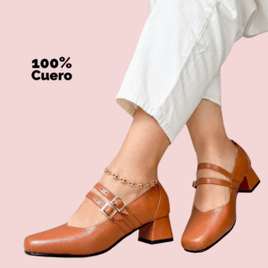 Zapatos Ahlem Doble Hebilla – Cuero Premium