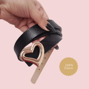 Cinturón Qamar – Detalle Corazón en Oro