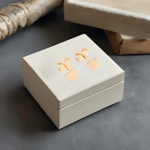 Aretes Qalb en Oro Laminado