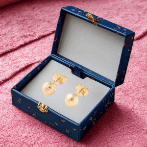 Aretes Qamar en Oro Laminado