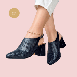 Babuchas Zahra Al-Qamar - Tacón Elegante Calado