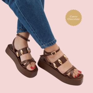 Sandalia Shahd Concha – Brillo Natural