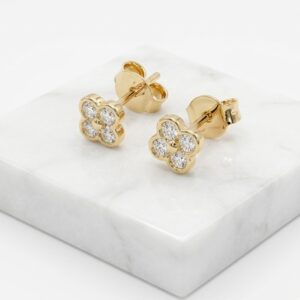 Aretes Zahira en oro laminado